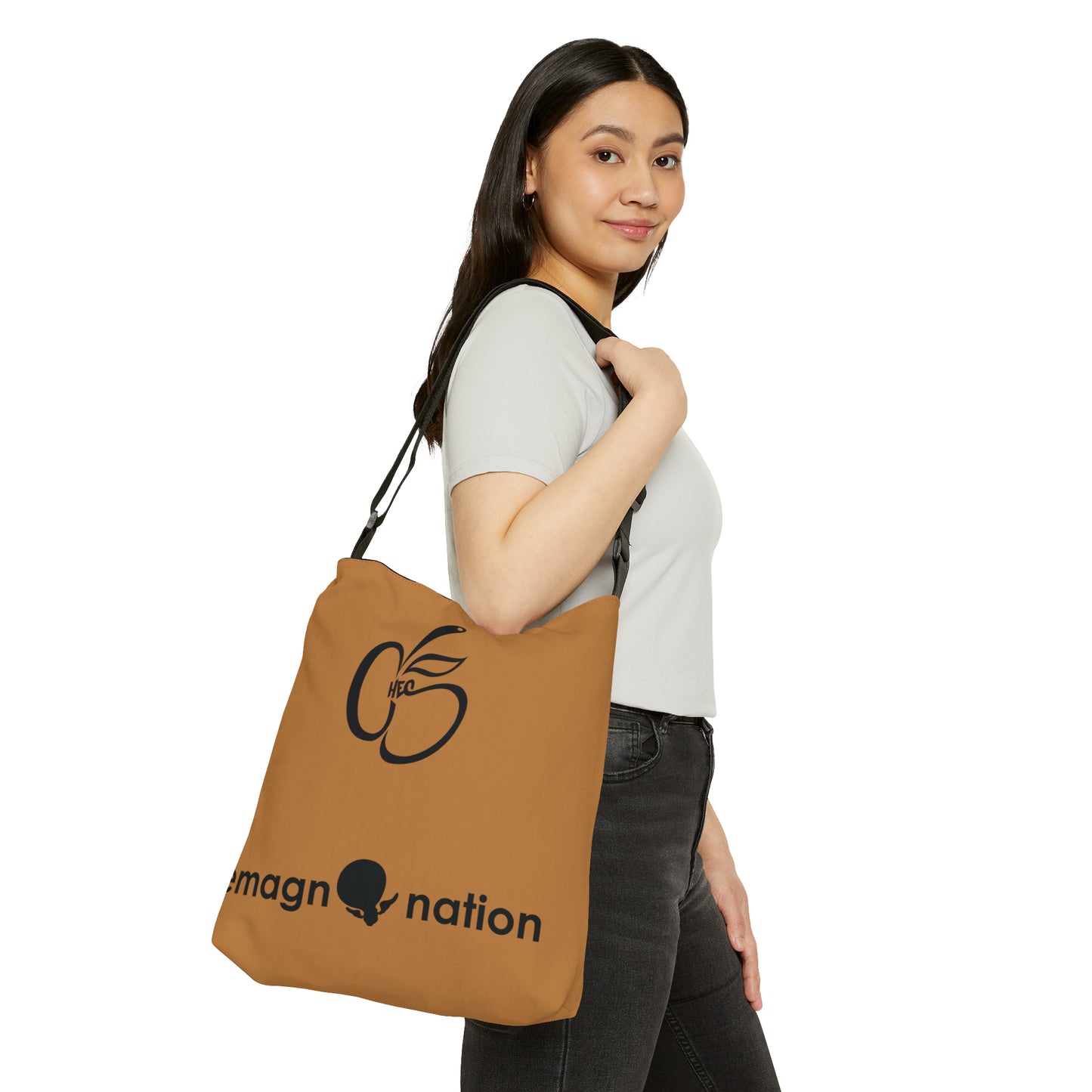 King Lion Adjustable Tote (Tan): Functional Elegance
