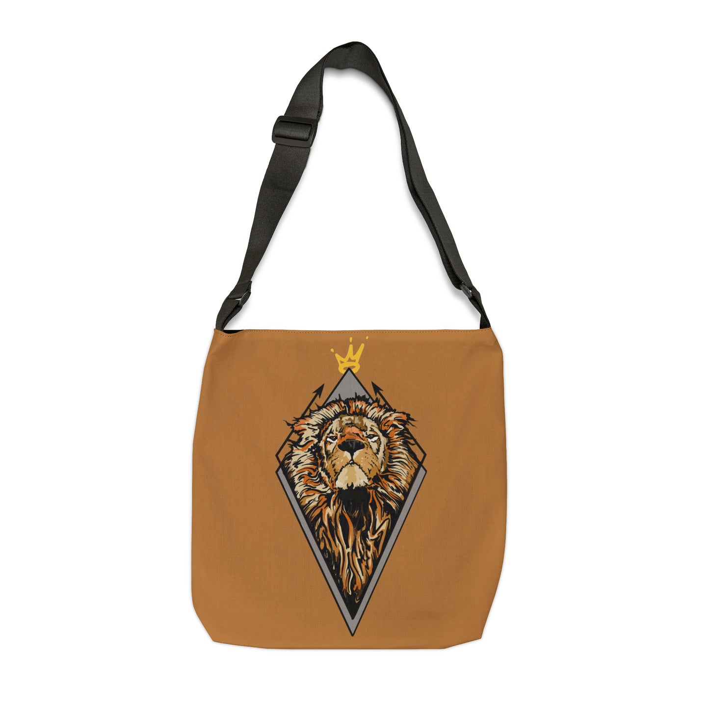 King Lion Adjustable Tote (Tan): Functional Elegance