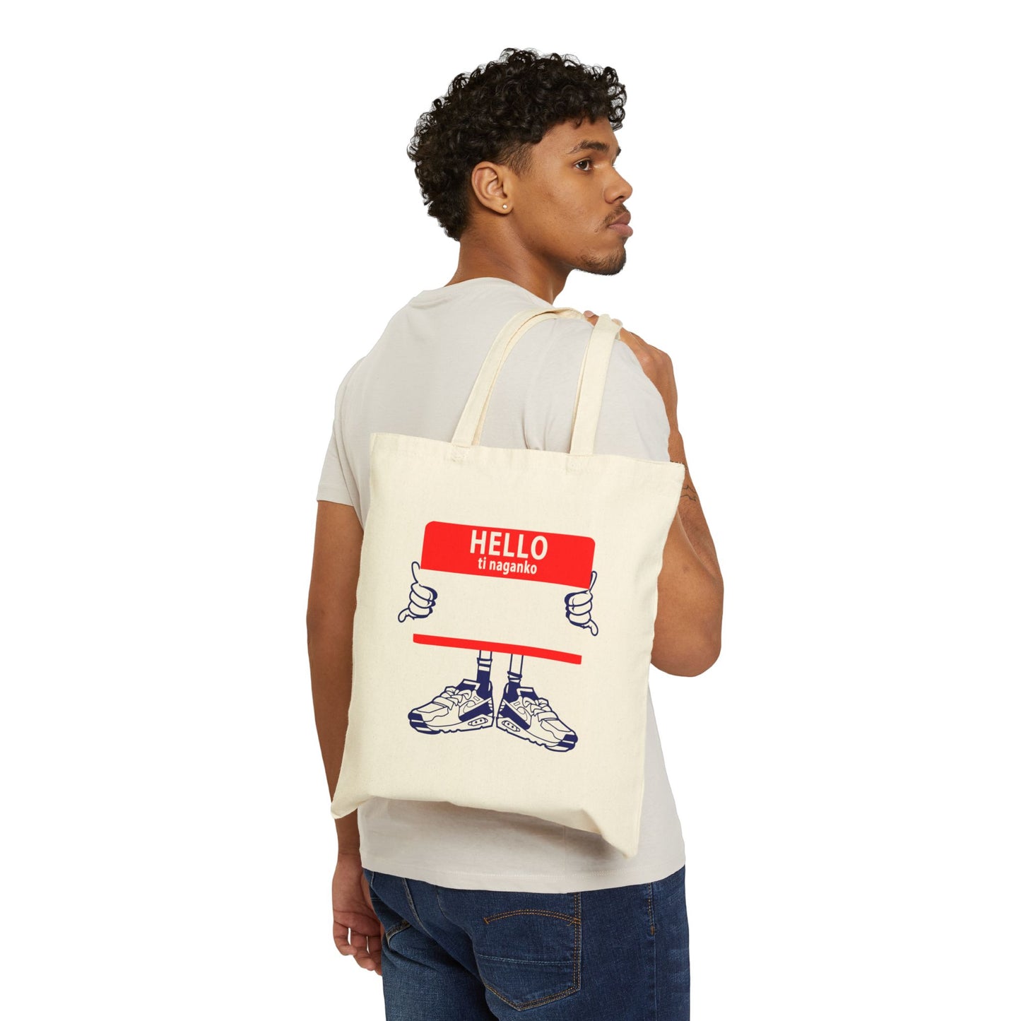 “Hello, Ti Naganko” Canvas Tote (Ilocano – Customizable)