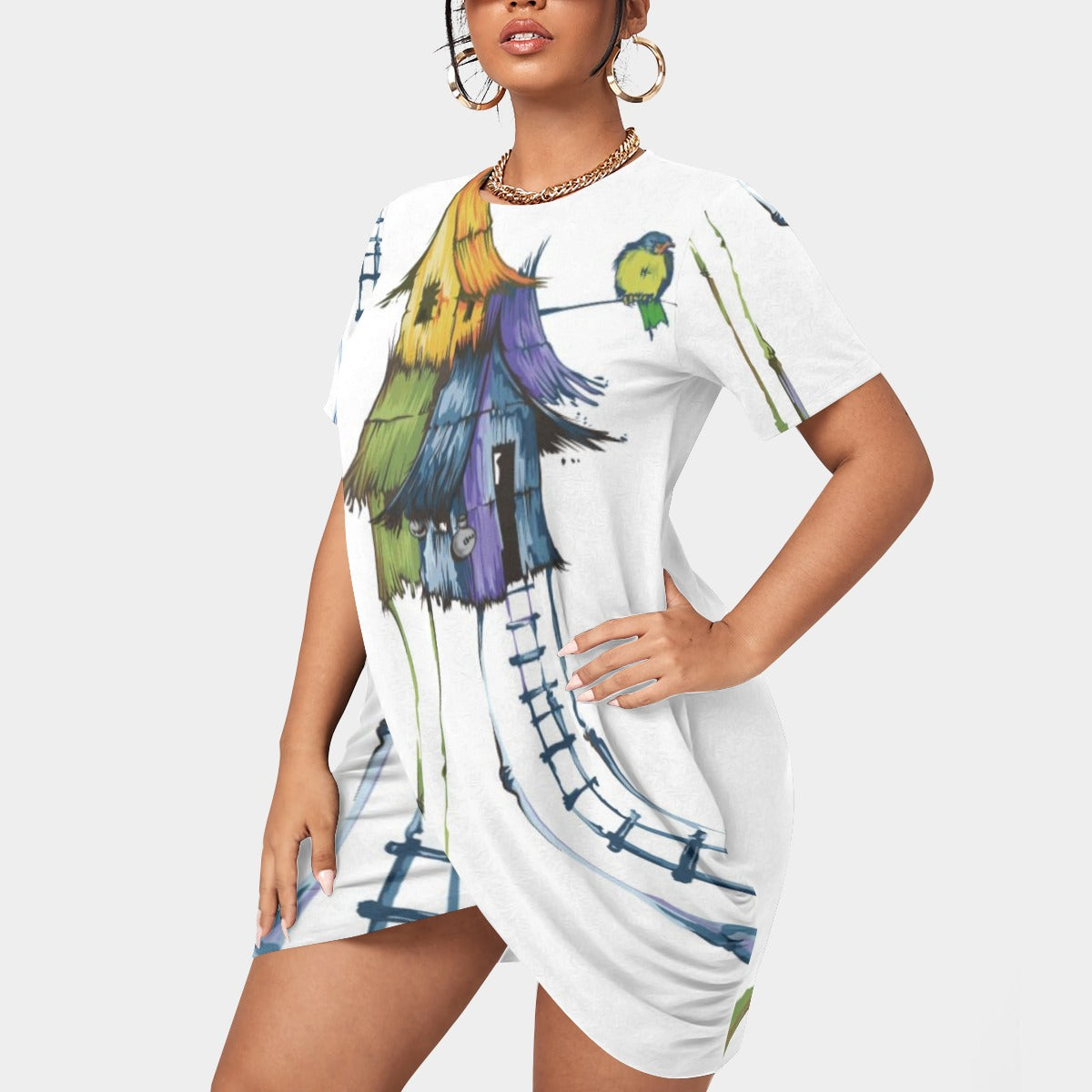 Bahay Kubo Stacked Dress (Plus Size)