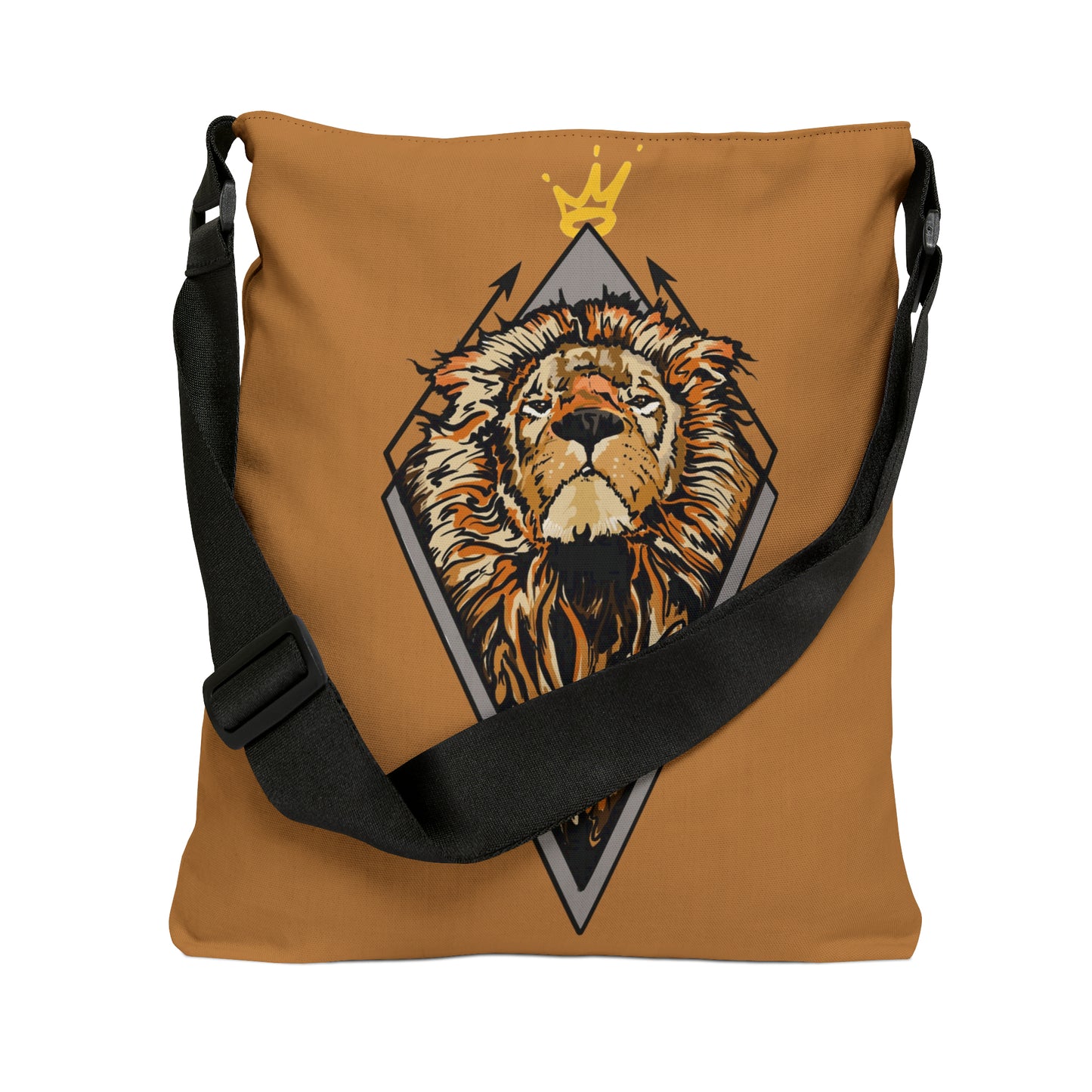 King Lion Adjustable Tote (Tan): Functional Elegance
