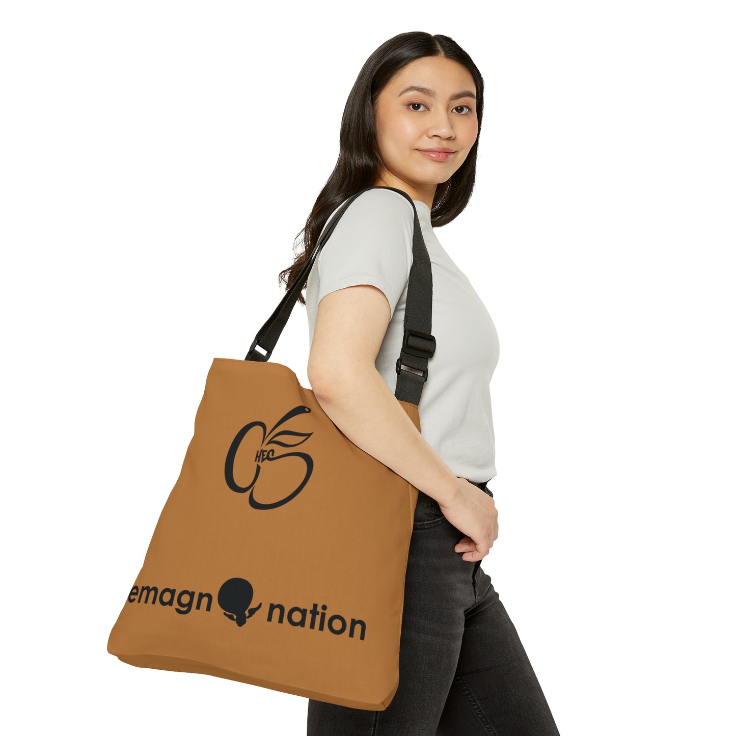 King Lion Adjustable Tote (Tan): Functional Elegance