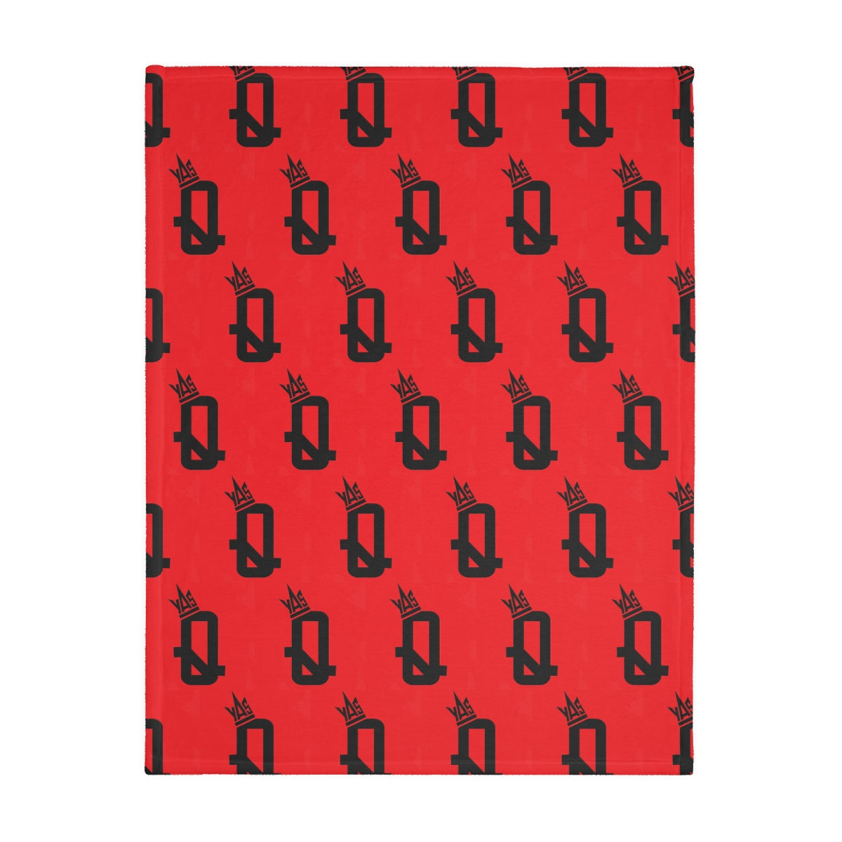 Red Proud Queen Velveteen Minky Blanket (Two-sided print)