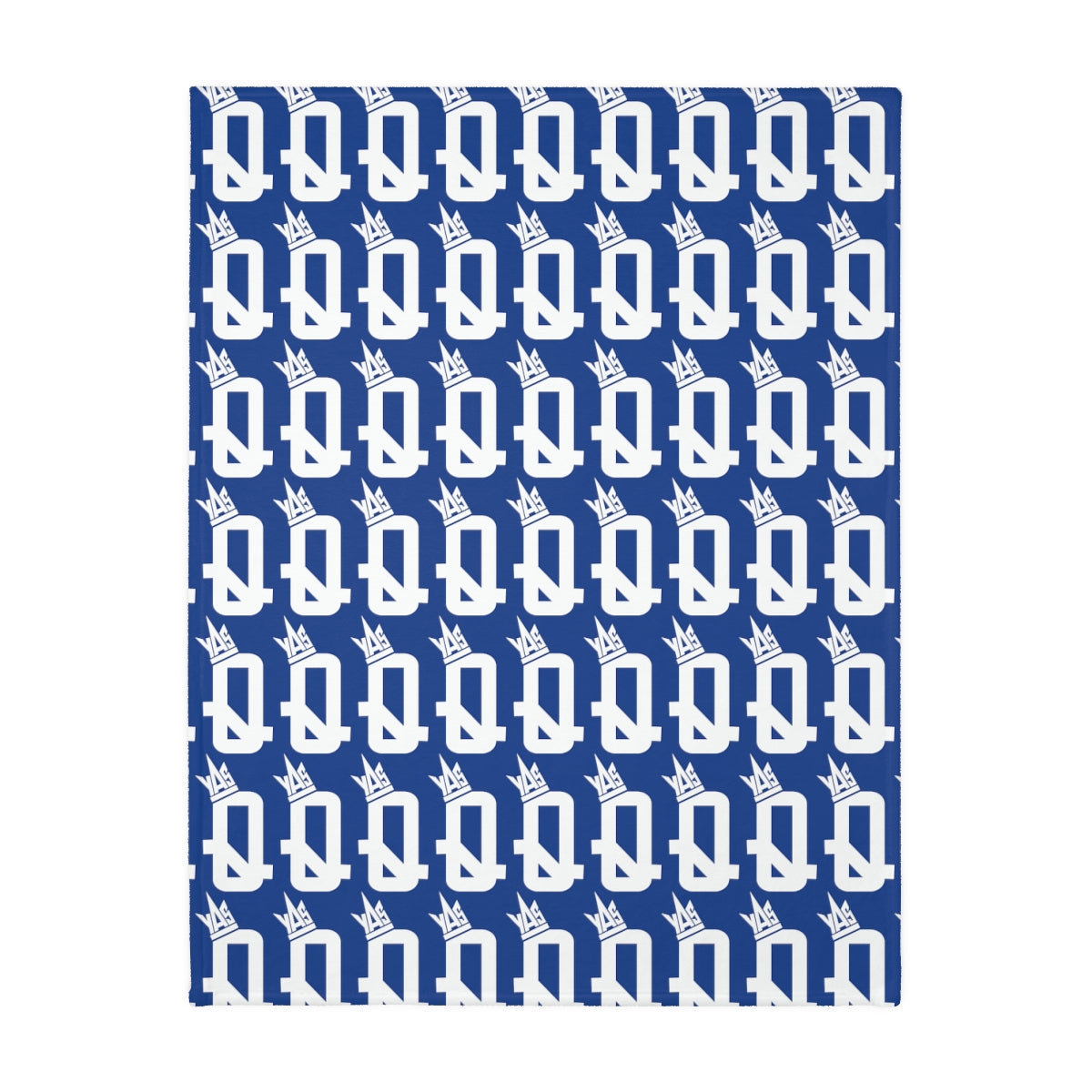 Blue Proud Queen Velveteen Minky Blanket (Two-sided print)