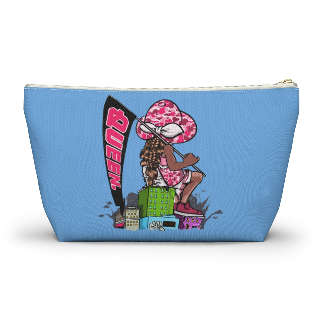 BLUE Young Queen Accessory Pouch w T-bottom