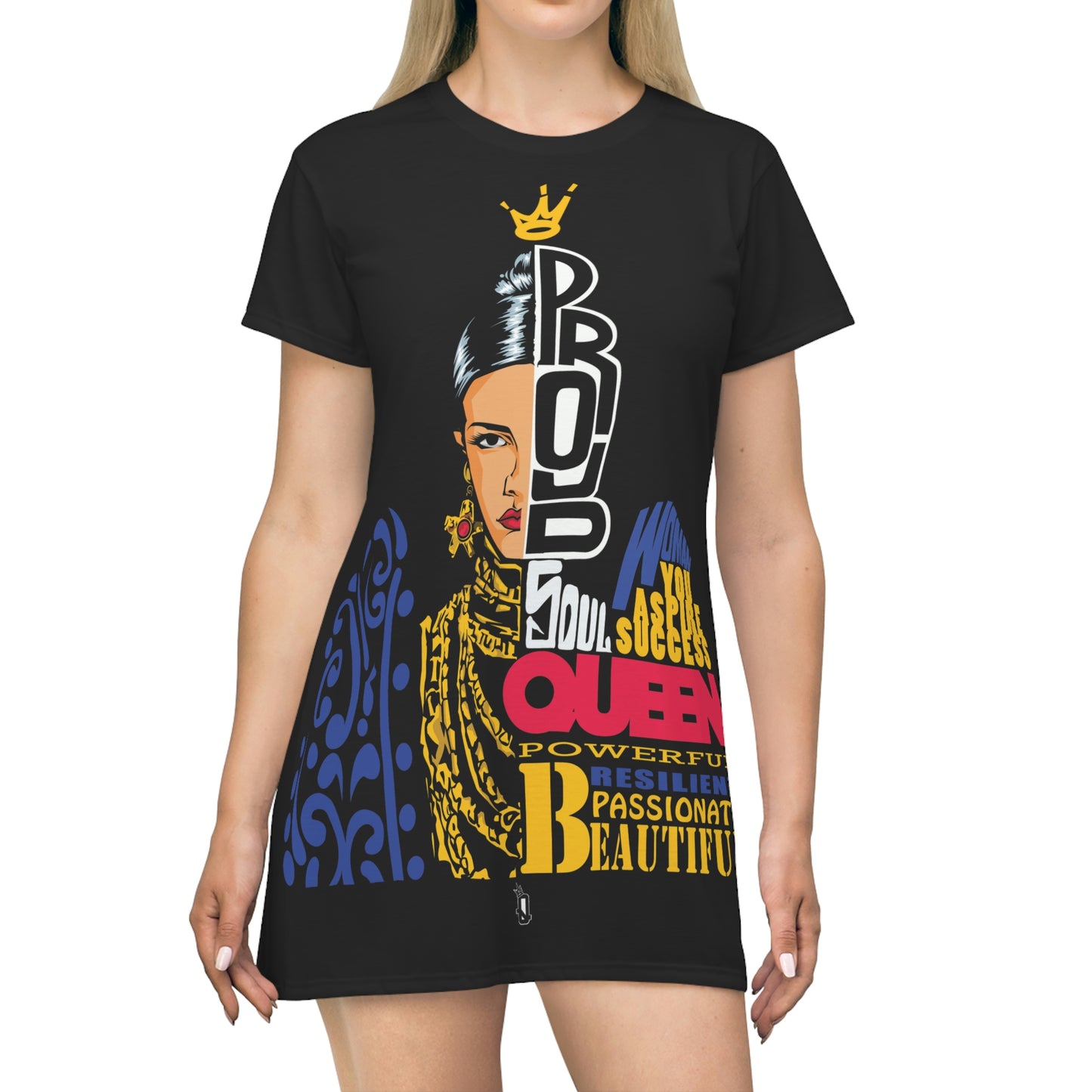 Proud Queen (black) T-Shirt Dress