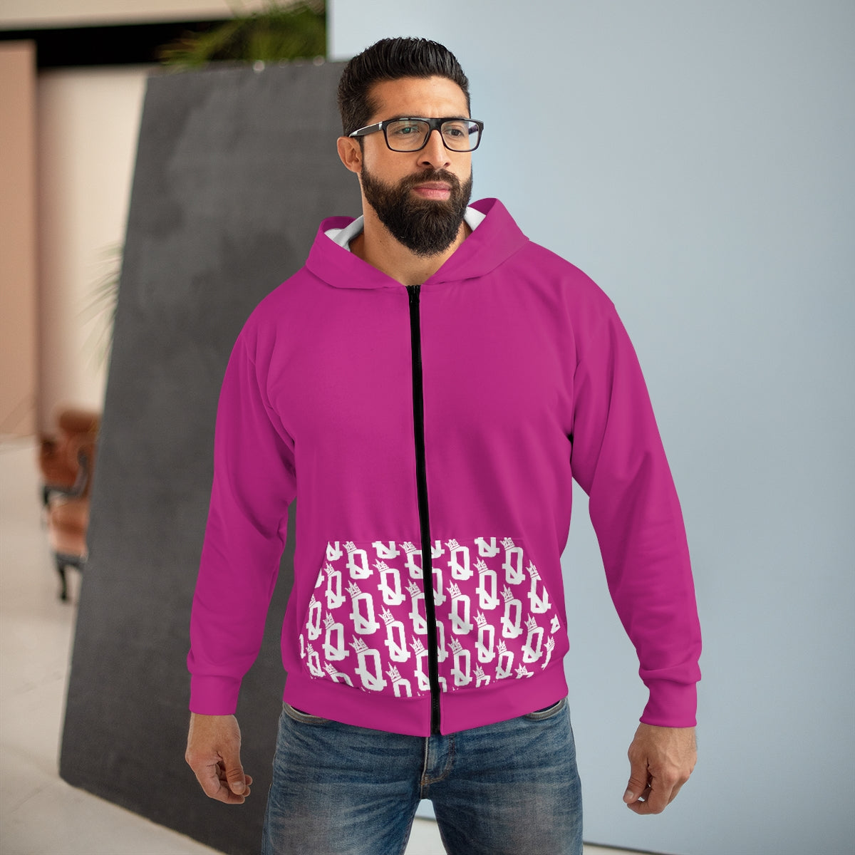 Still I Rise 'Peaches' (Pink) Unisex Zip Hoodie