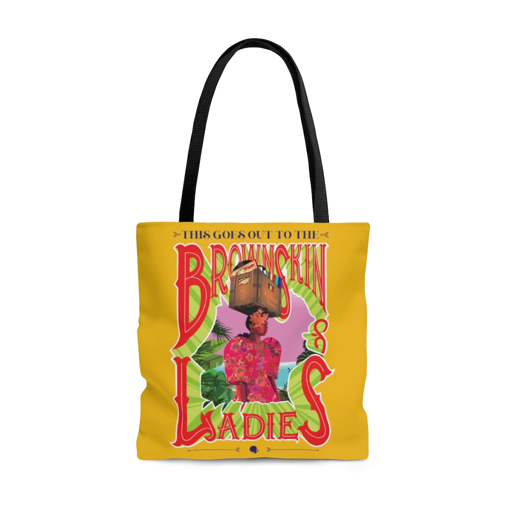 Brown Skin Ladies (Yellow) Tote Bag