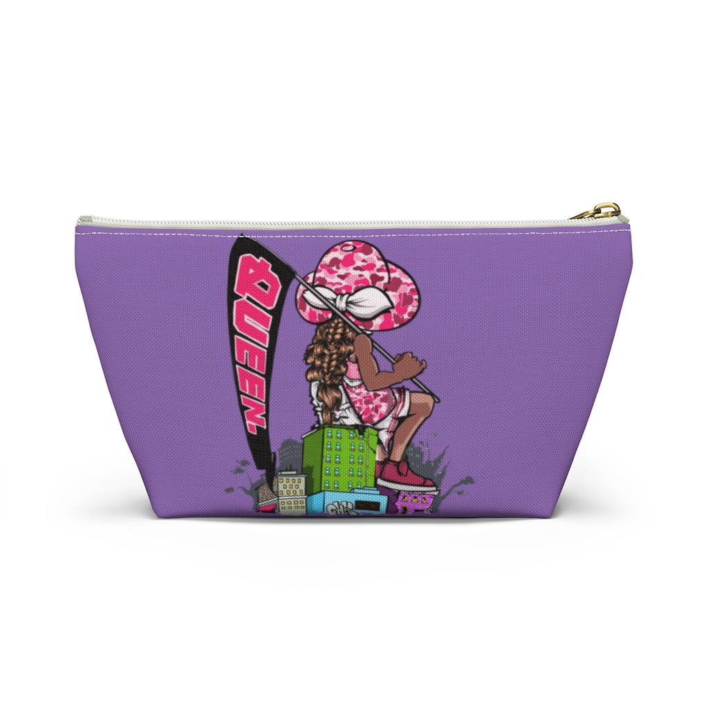PURPLE Young Queen Accessory Pouch w T-bottom