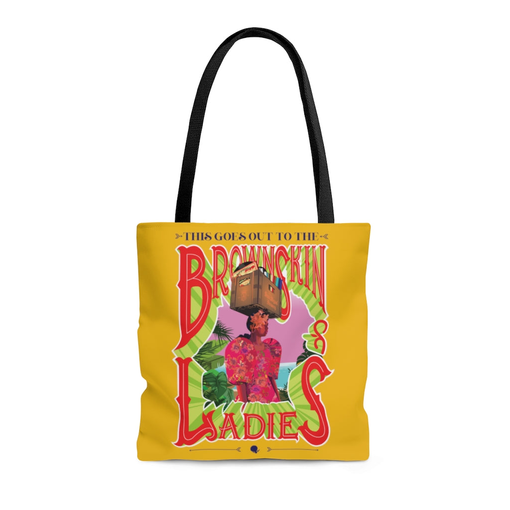Brown Skin Ladies (Yellow) Tote Bag