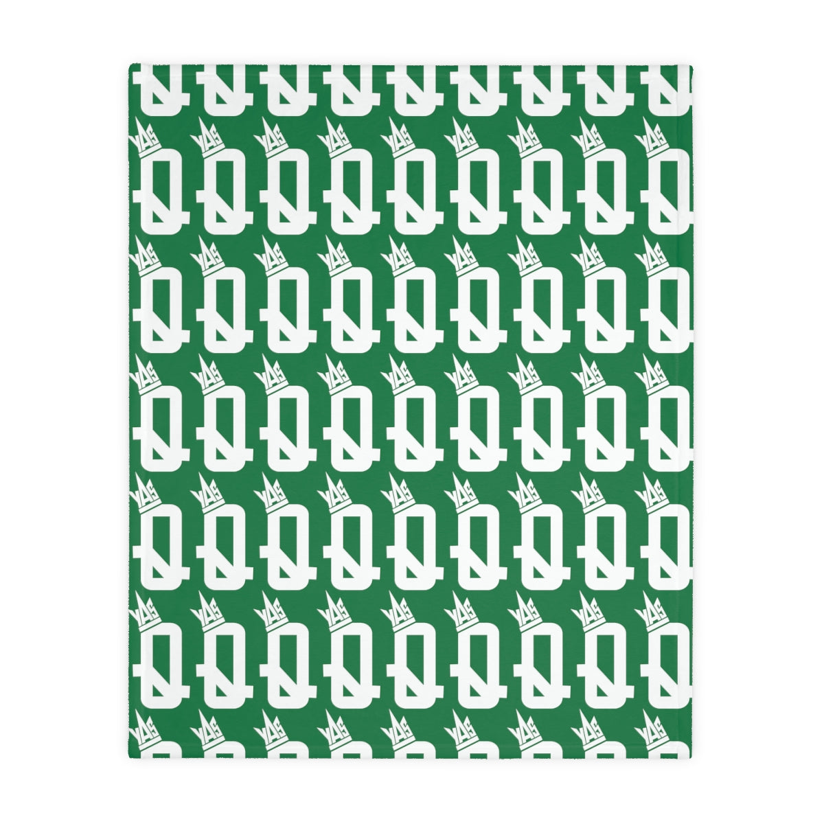 Green Brown Skin Ladies Velveteen Minky Blanket (Two-sided print)