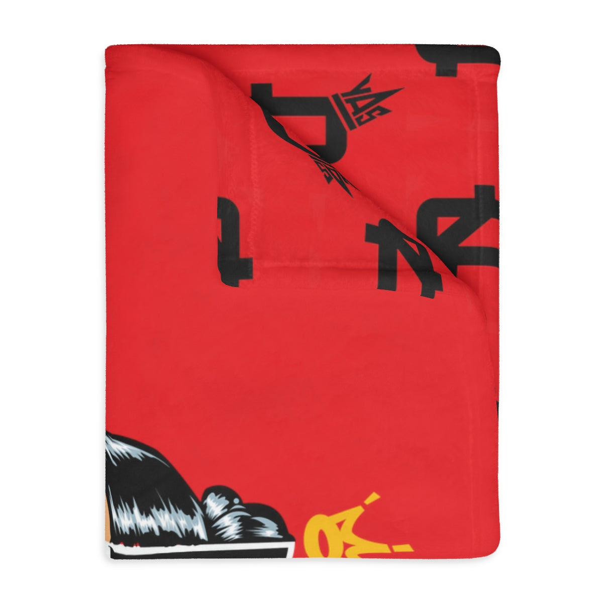 Red Proud Queen Velveteen Minky Blanket (Two-sided print)