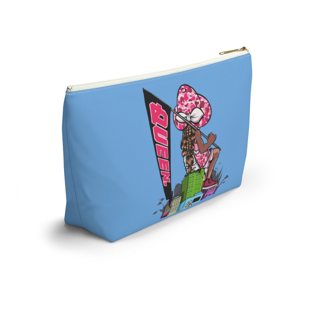 BLUE Young Queen Accessory Pouch w T-bottom