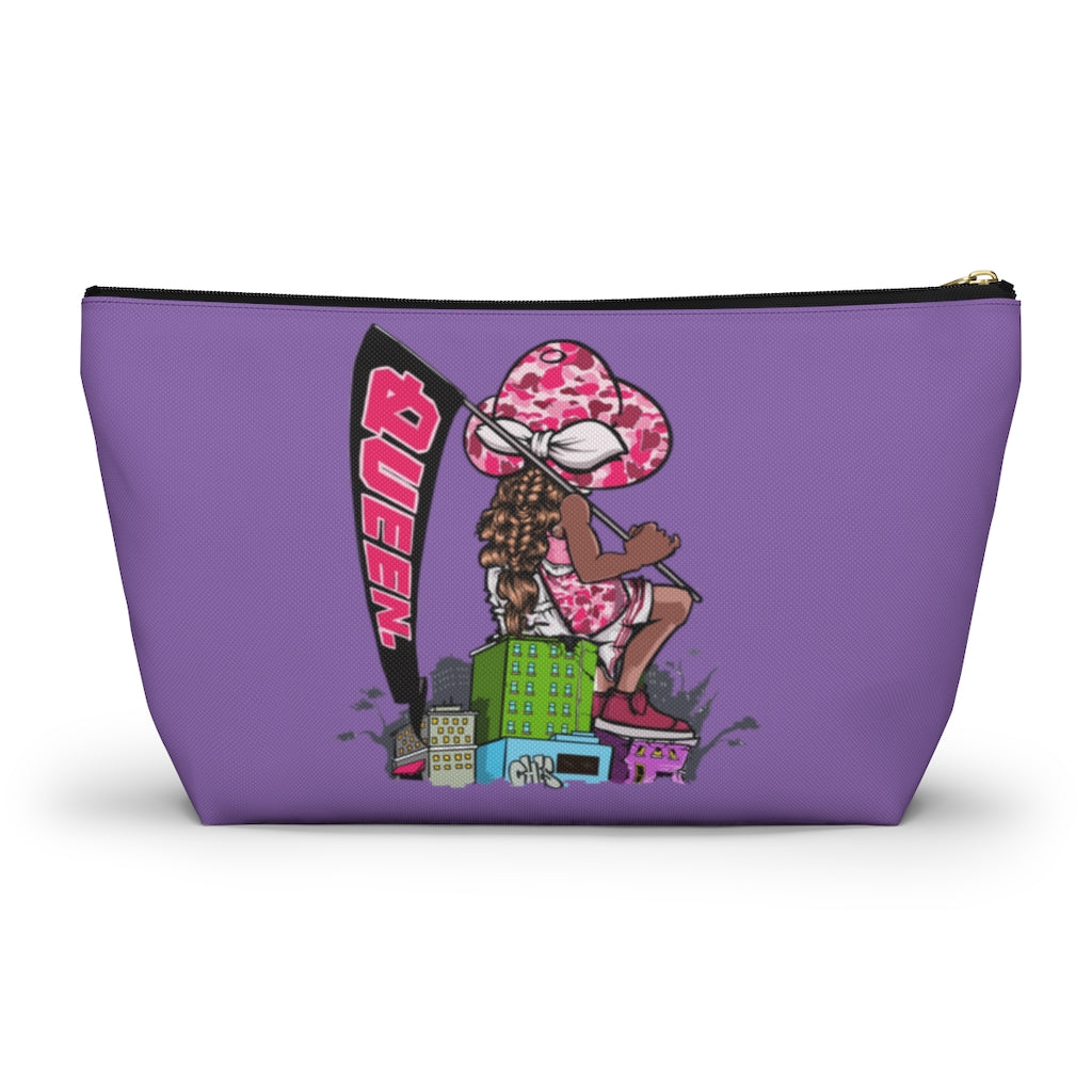 PURPLE Young Queen Accessory Pouch w T-bottom
