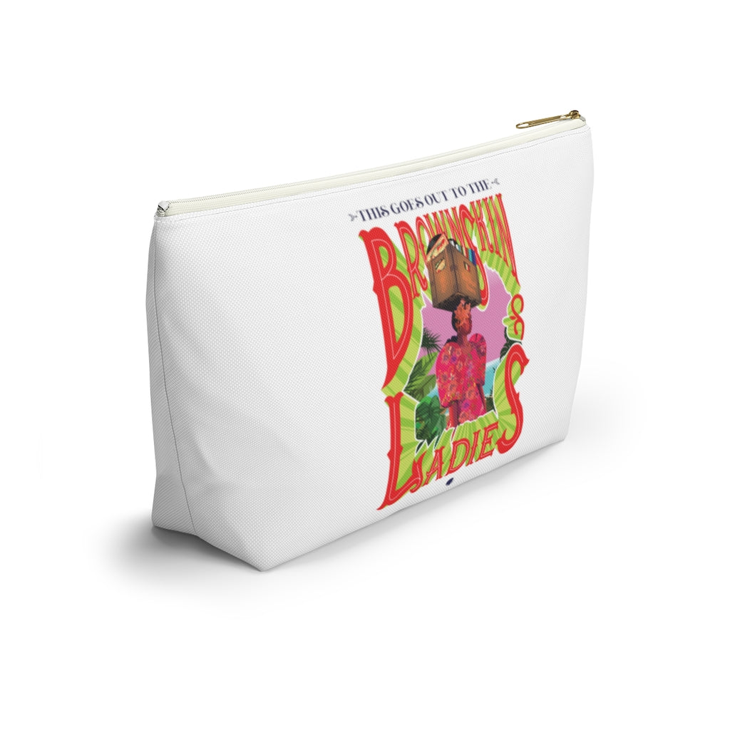 Brown Skin Ladies Accessory Pouch w T-bottom