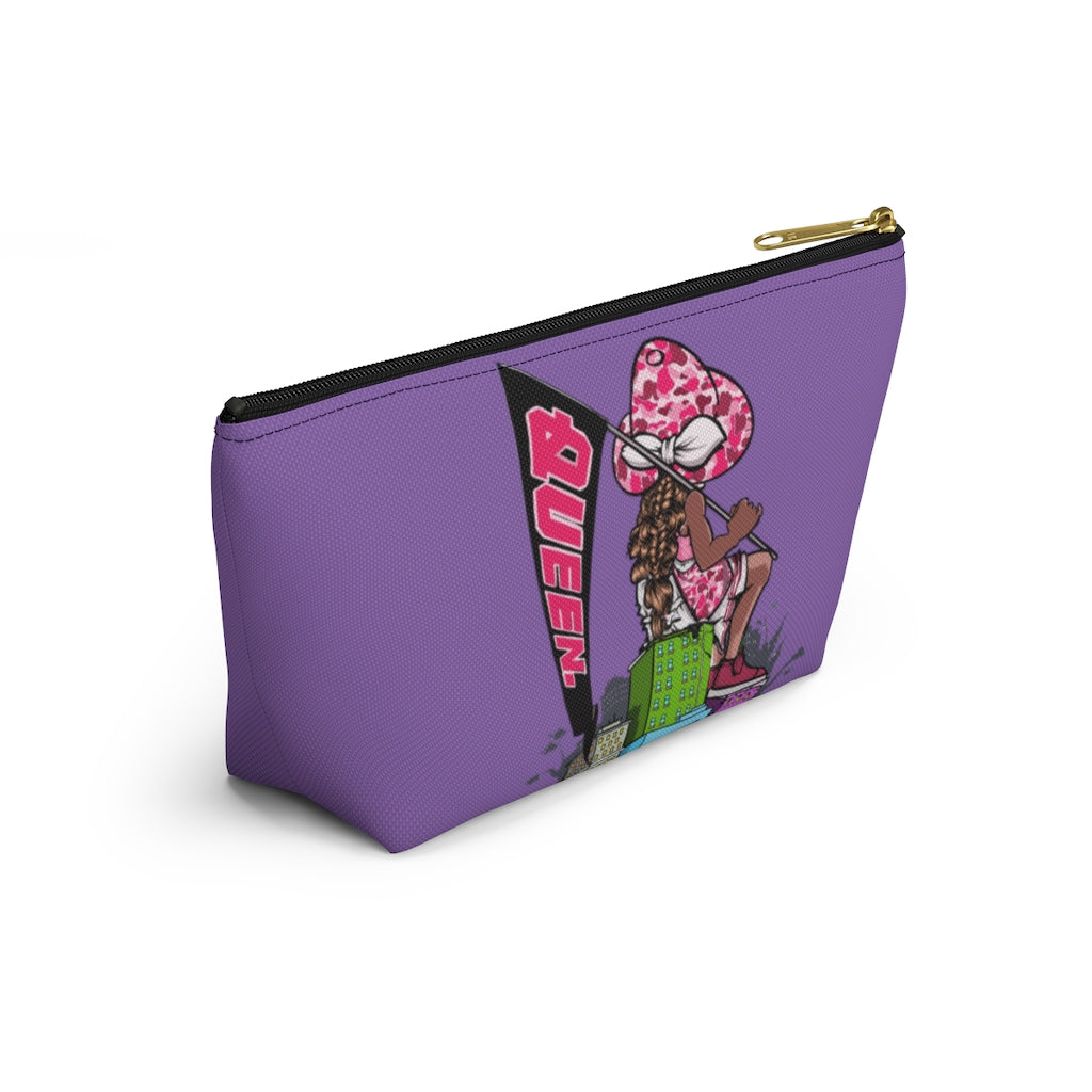PURPLE Young Queen Accessory Pouch w T-bottom