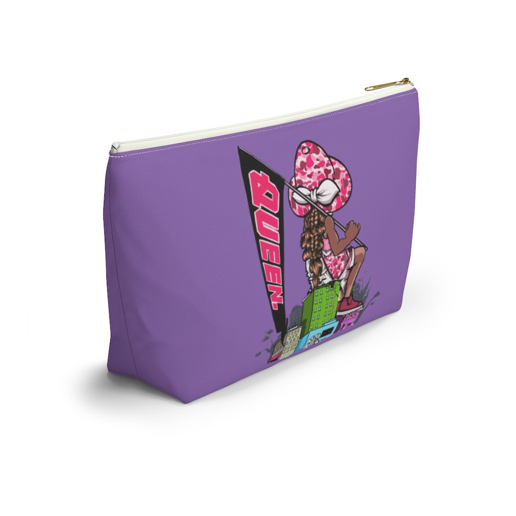 PURPLE Young Queen Accessory Pouch w T-bottom