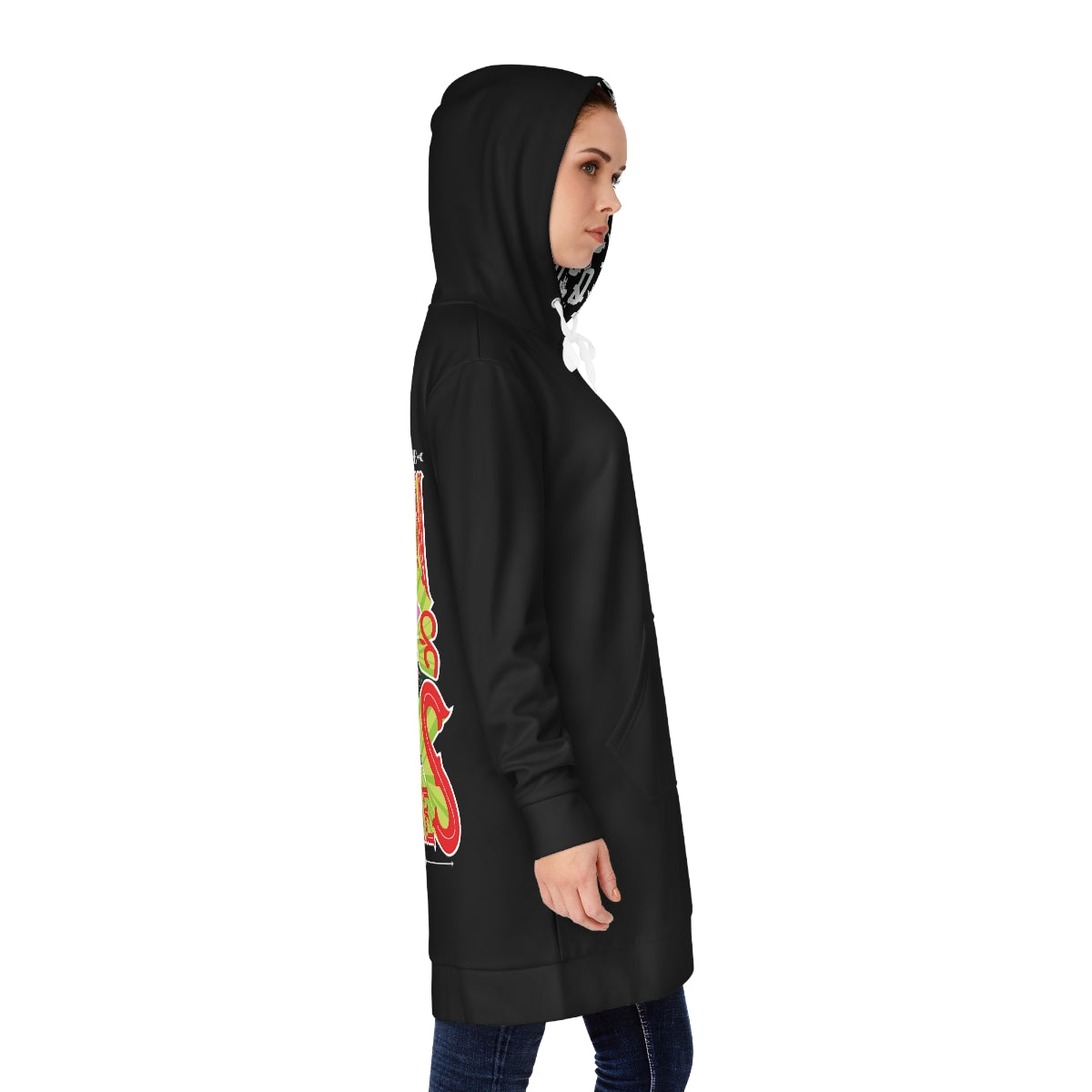 Black Brown Skin Ladies Hoodie Dress