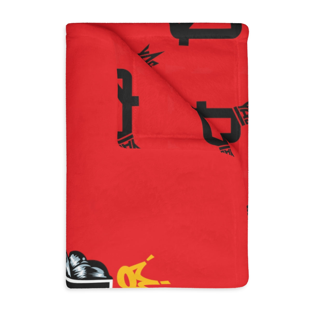 Red Proud Queen Velveteen Minky Blanket (Two-sided print)