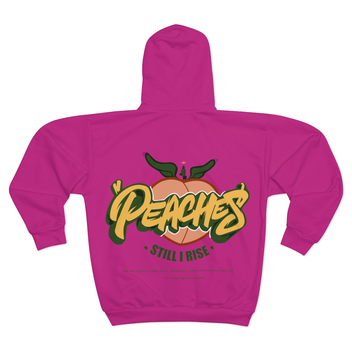 Still I Rise 'Peaches' (Pink) Unisex Zip Hoodie
