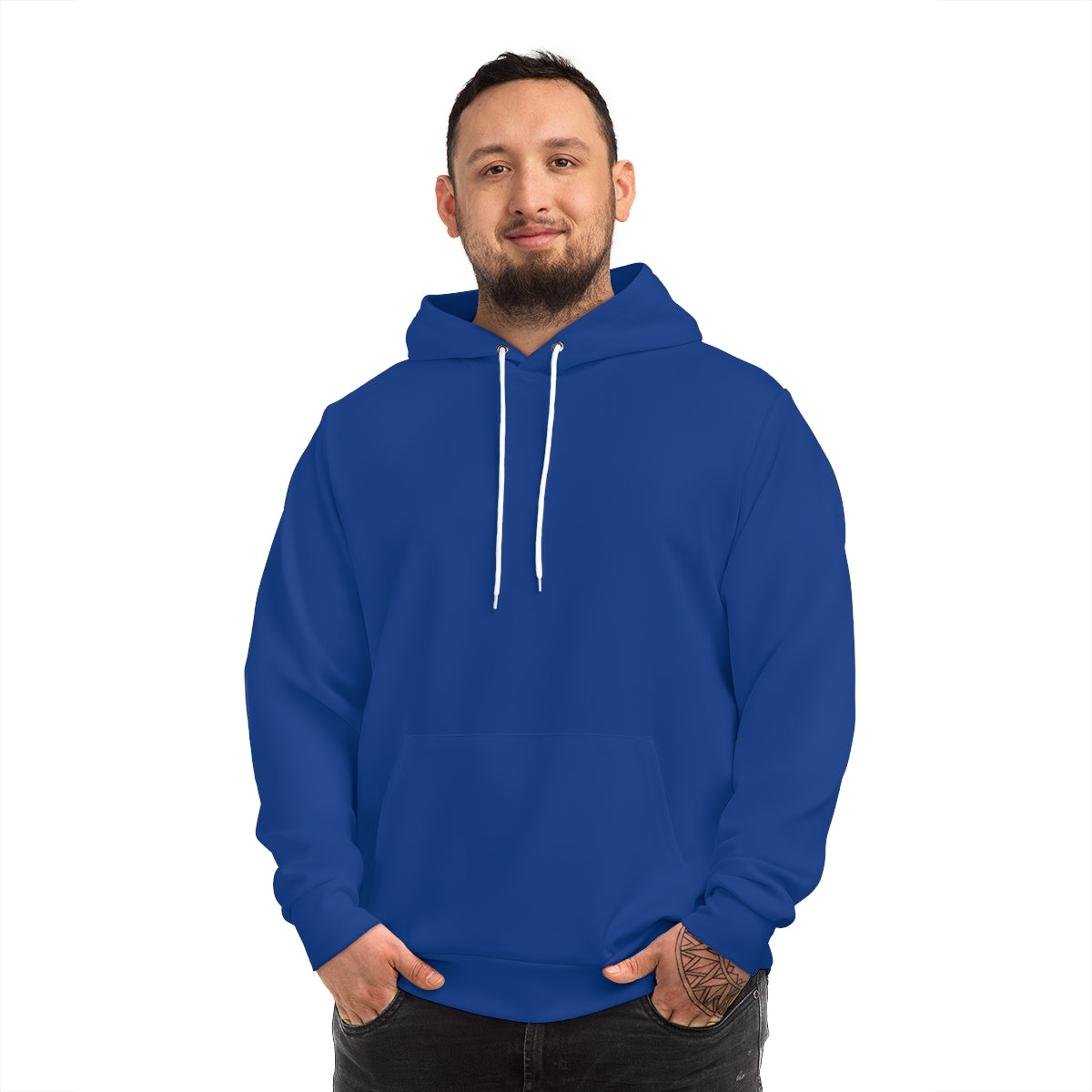 Brown Skin Ladies Blue Pullover Hoodie
