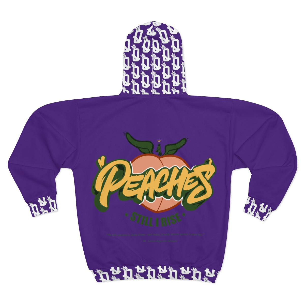 Still I Rise 'Peaches' (Purple) Unisex Zip Hoodie