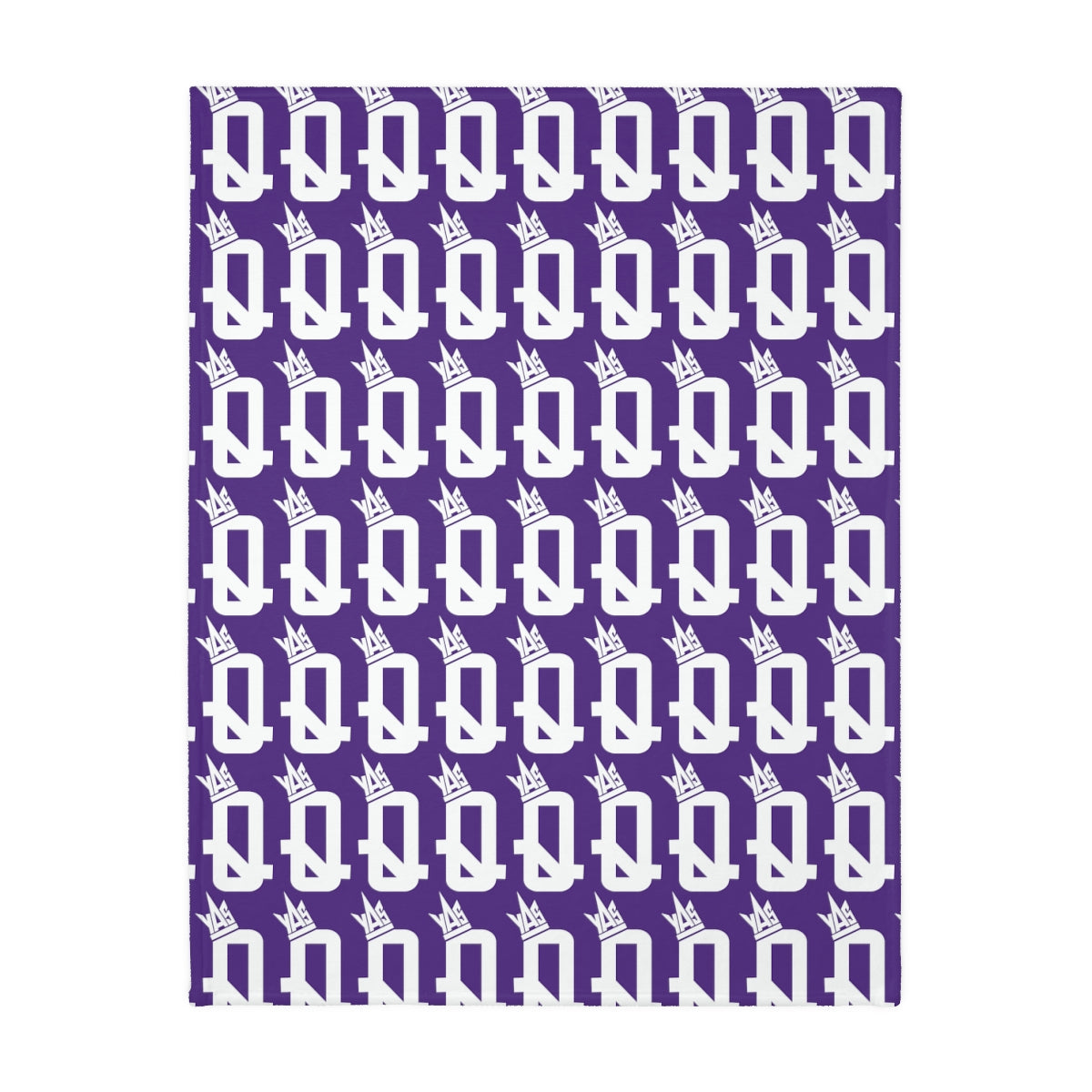 Purple Brown Skin Ladies Velveteen Minky Blanket (Two-sided print)