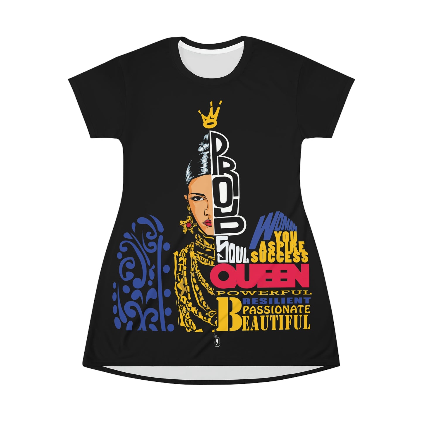 Proud Queen (black) T-Shirt Dress