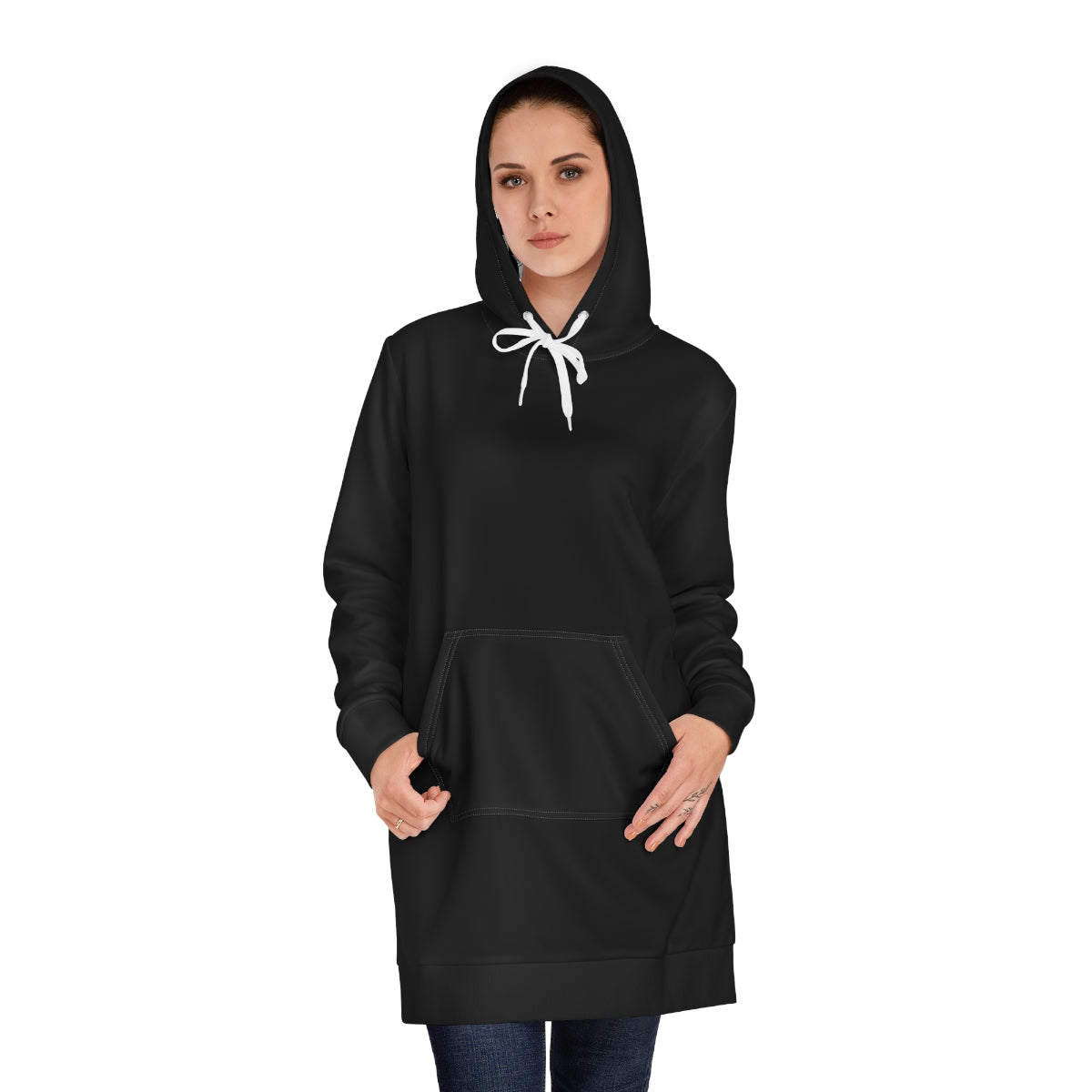 Black Brown Skin Ladies Hoodie Dress