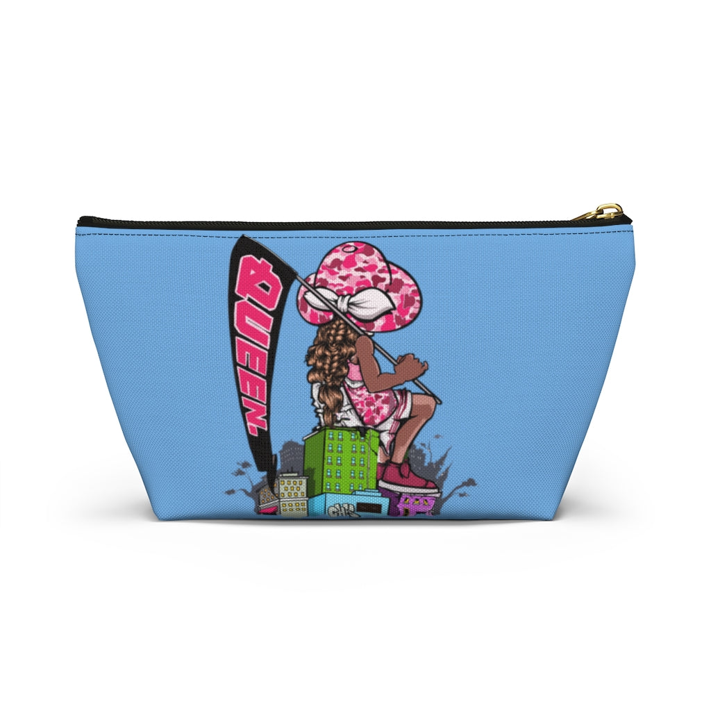 BLUE Young Queen Accessory Pouch w T-bottom