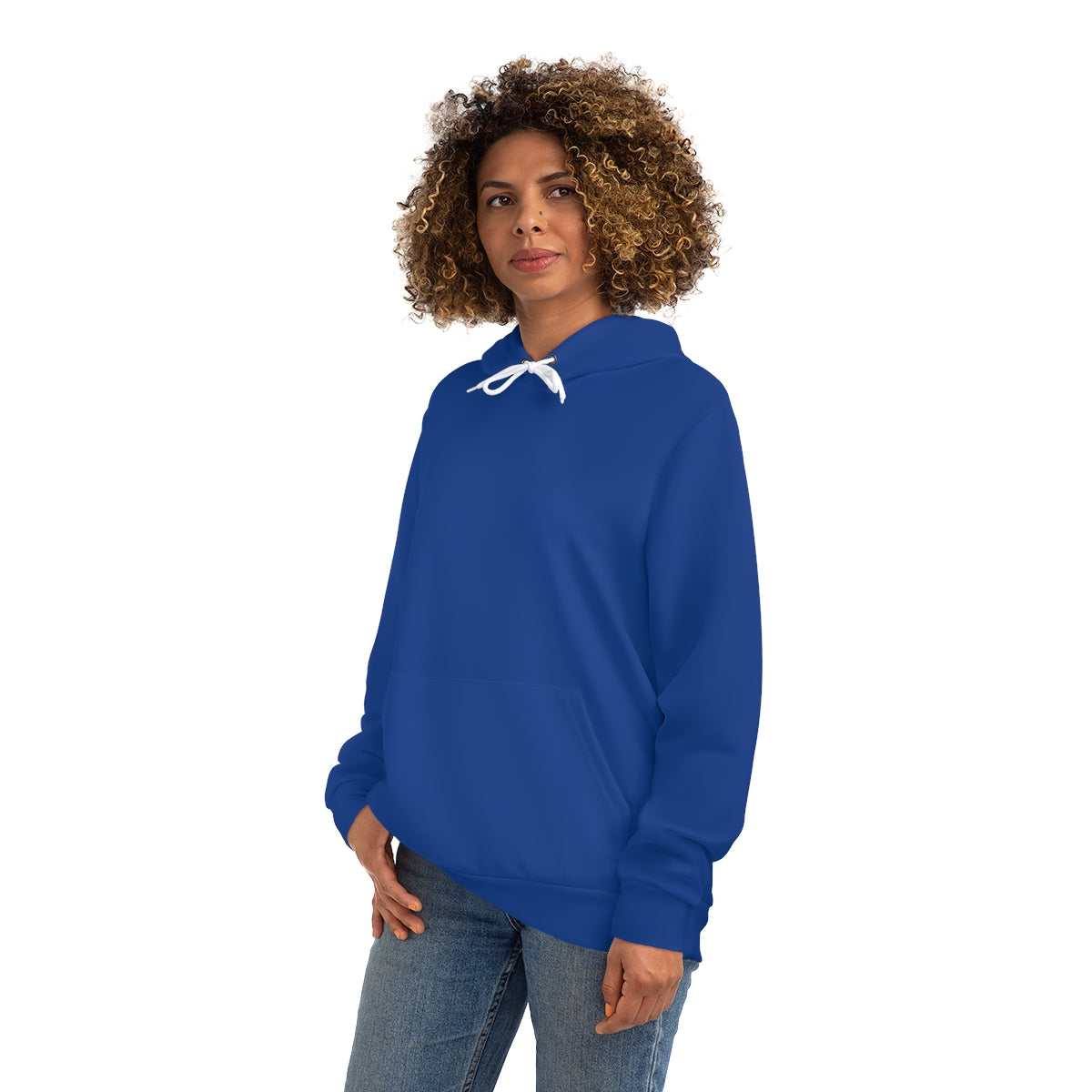 Brown Skin Ladies Blue Pullover Hoodie