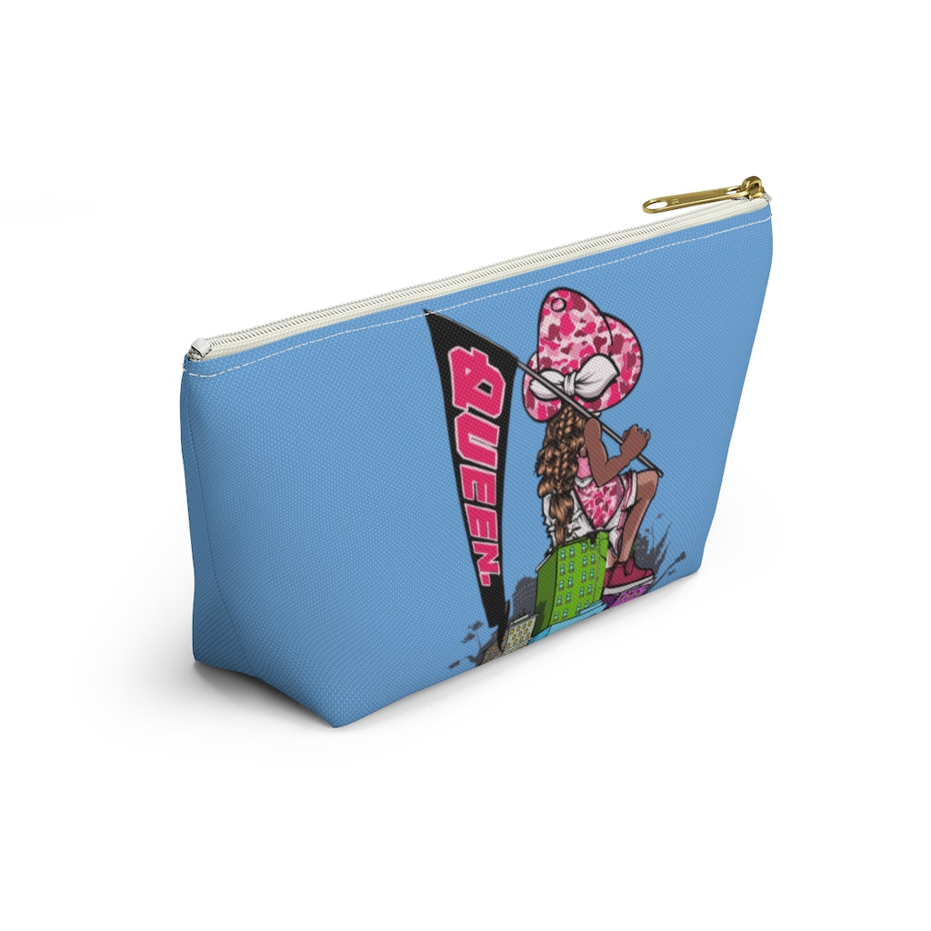 BLUE Young Queen Accessory Pouch w T-bottom