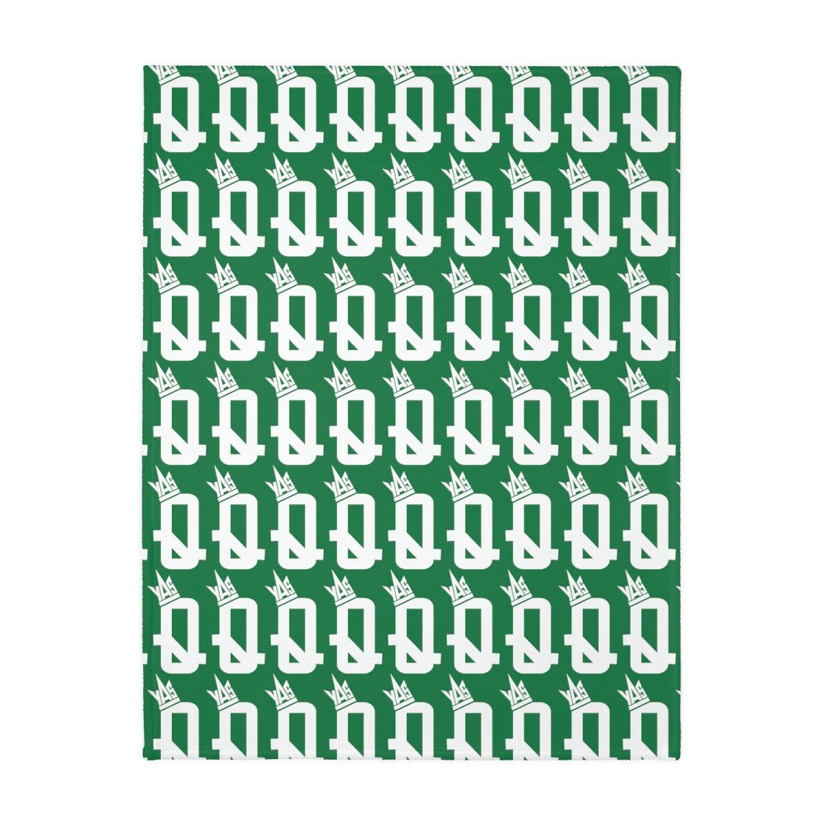 Green Brown Skin Ladies Velveteen Minky Blanket (Two-sided print)