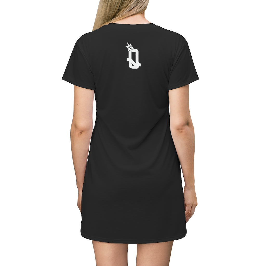 Brown Skin Ladies (Black) T-Shirt Dress