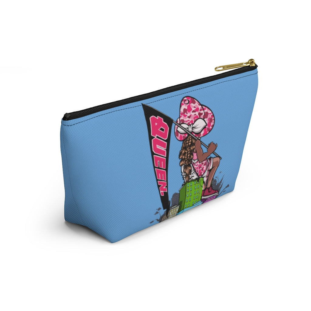 BLUE Young Queen Accessory Pouch w T-bottom