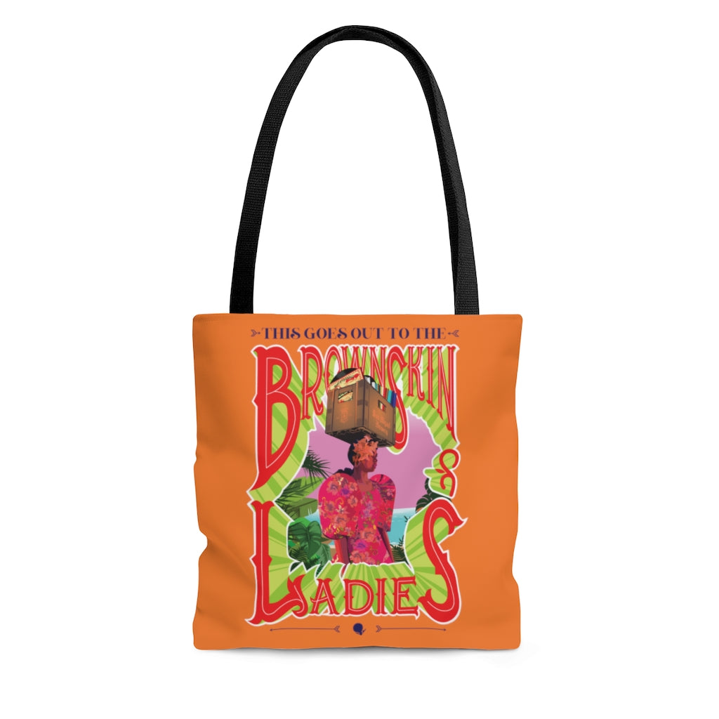 Brown Skin Ladies (Orange) Tote Bag