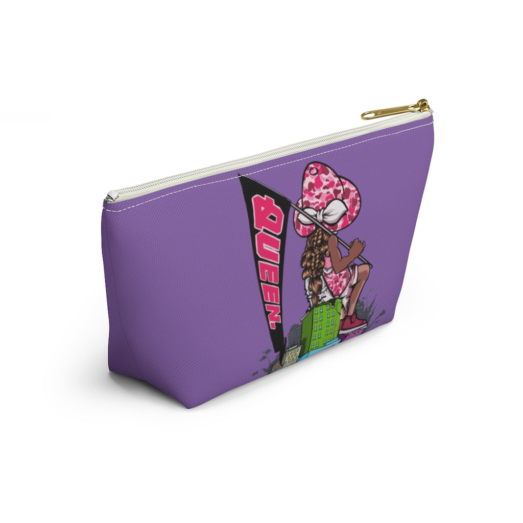 PURPLE Young Queen Accessory Pouch w T-bottom
