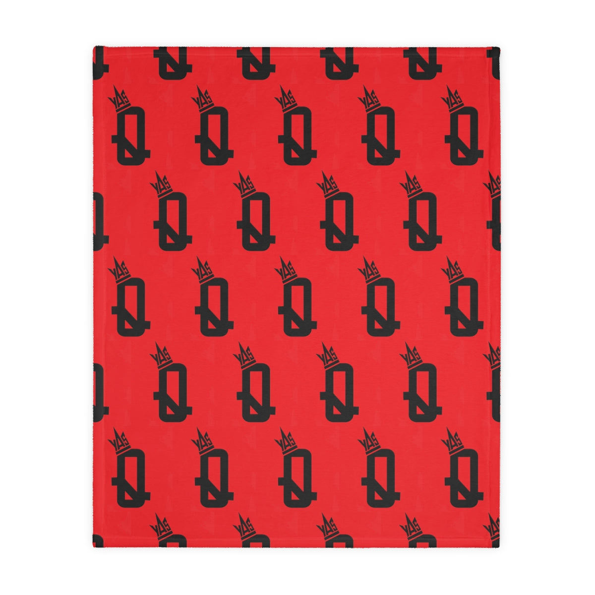 Red Proud Queen Velveteen Minky Blanket (Two-sided print)