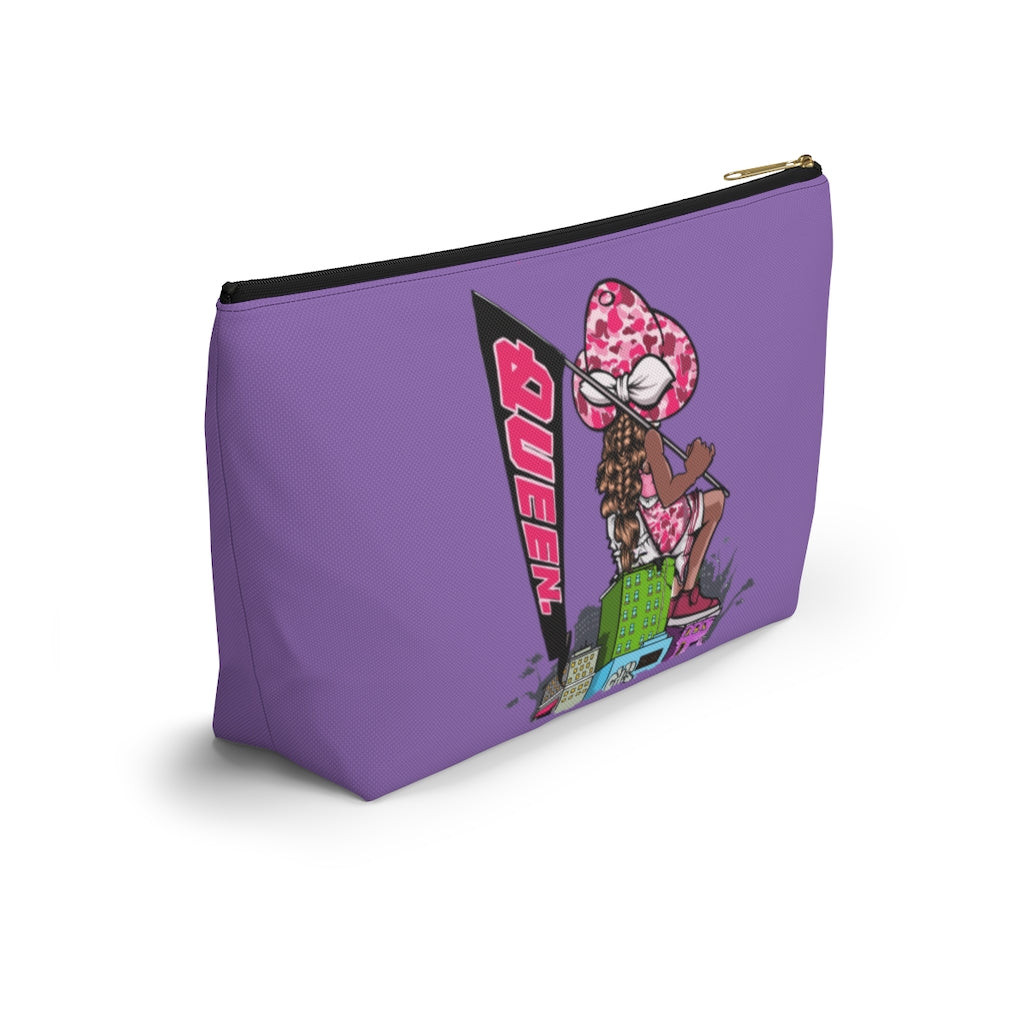PURPLE Young Queen Accessory Pouch w T-bottom
