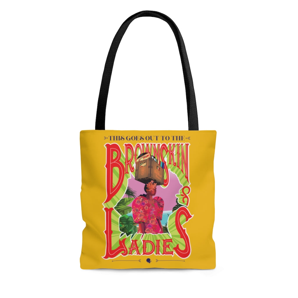 Brown Skin Ladies (Yellow) Tote Bag