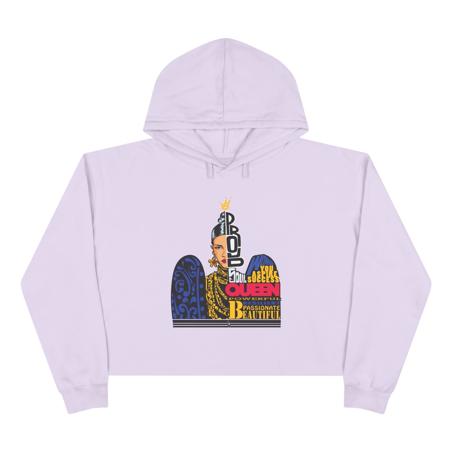 "Proud Queen" Crop Hoodie