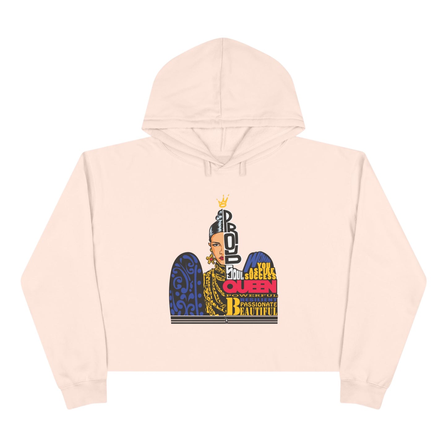 "Proud Queen" Crop Hoodie