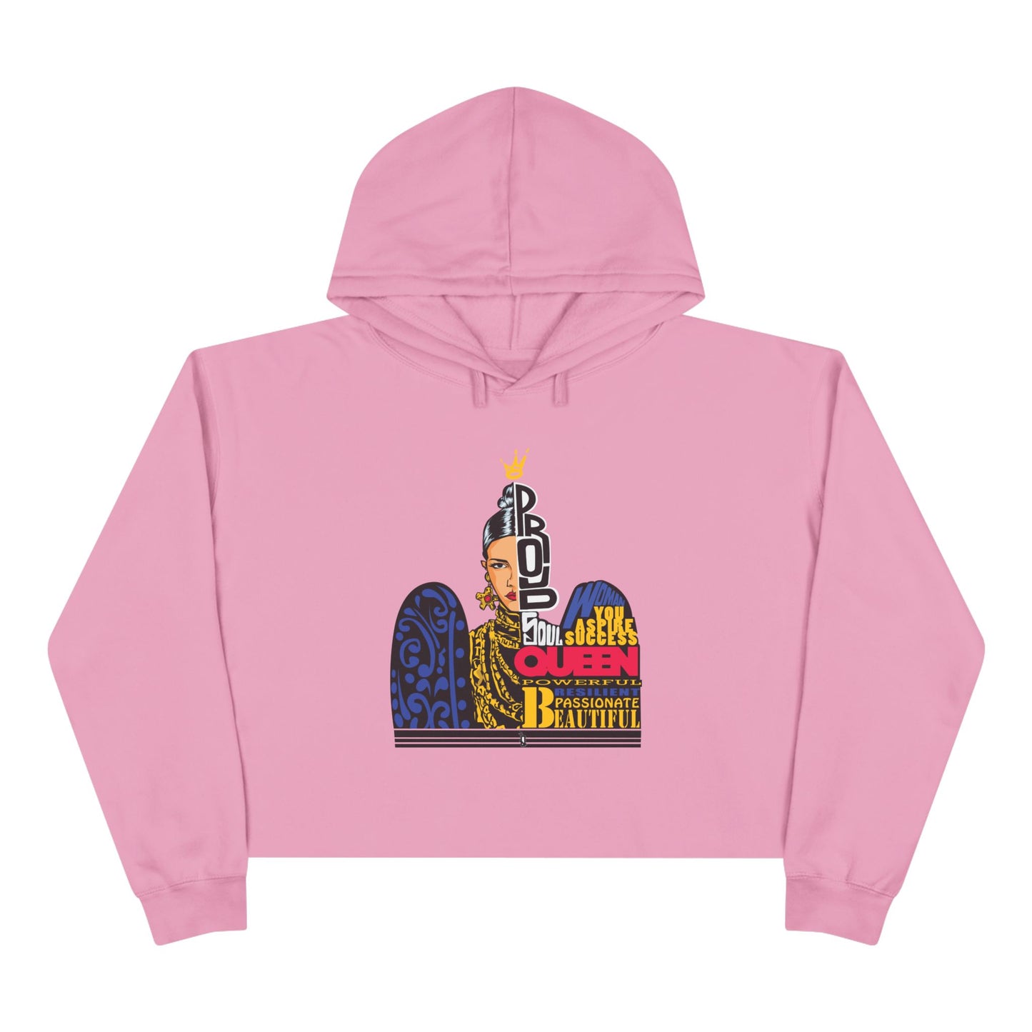 "Proud Queen" Crop Hoodie