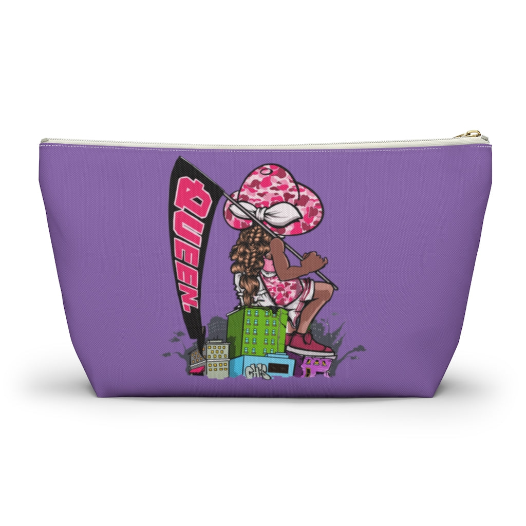 PURPLE Young Queen Accessory Pouch w T-bottom
