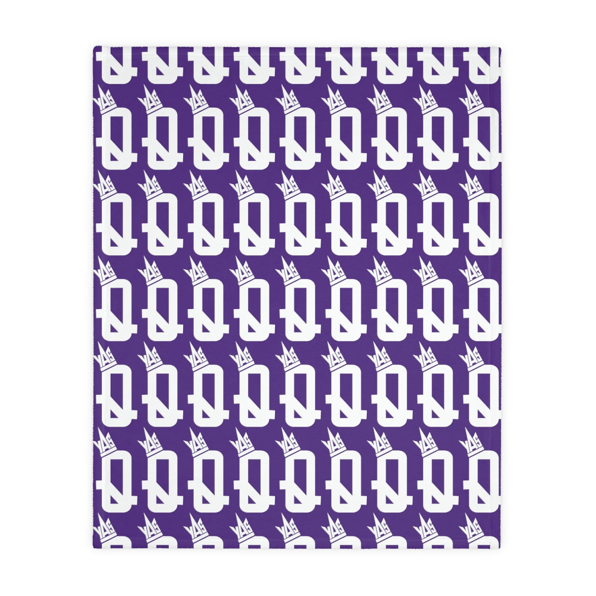 Purple Brown Skin Ladies Velveteen Minky Blanket (Two-sided print)
