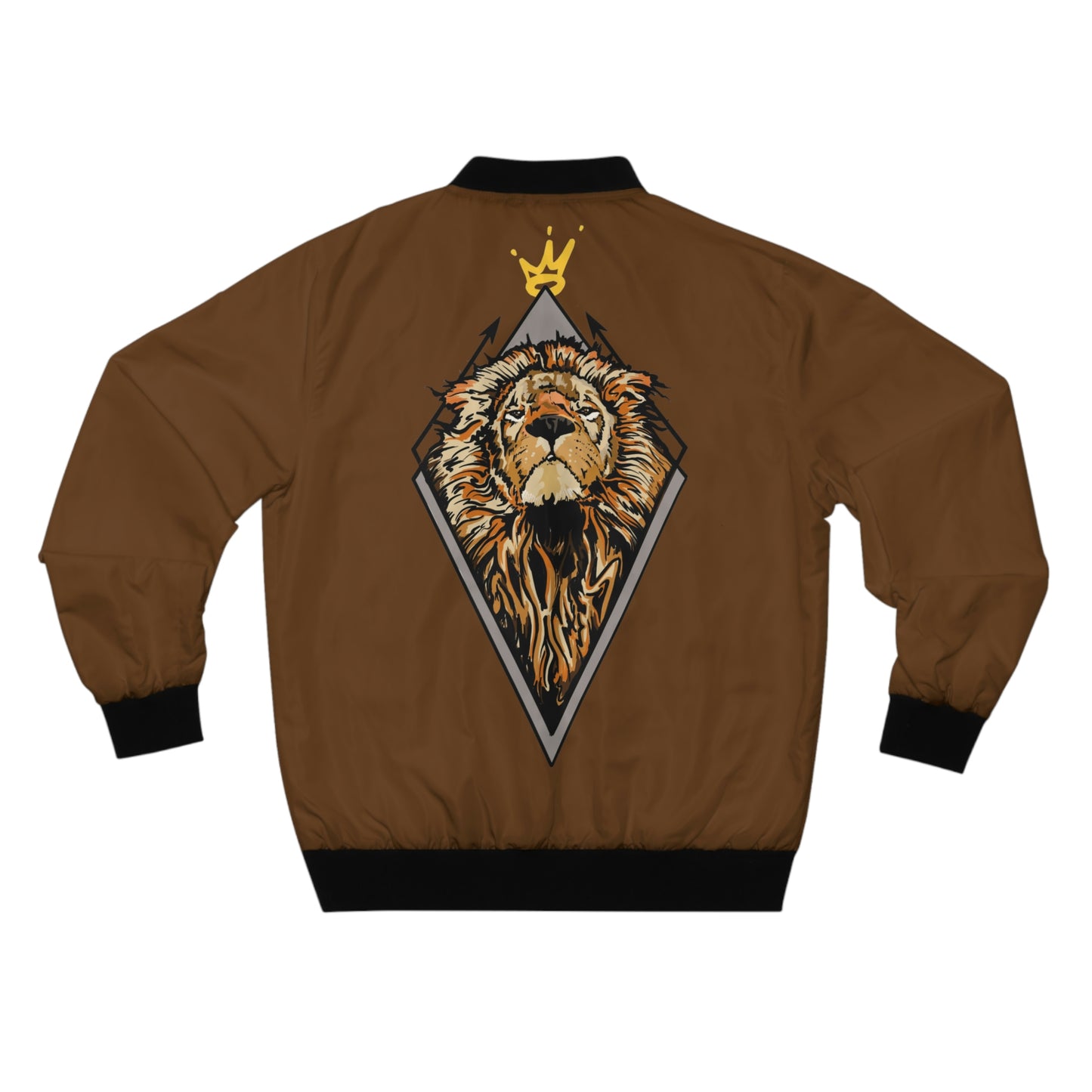 Unisex 'Roar Like a Lioness' King Lion (BROWN) Bomber Jacket