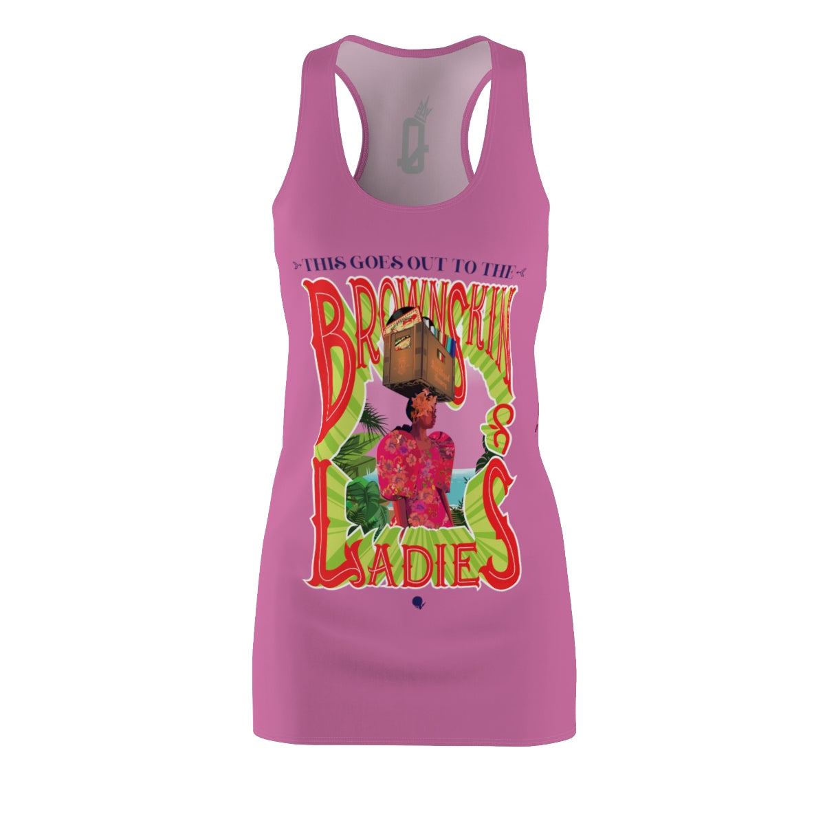 Brown Skin Ladies (Pink) Racerback Dress