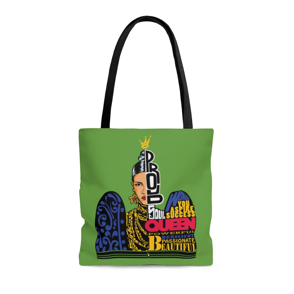 Proud Queen (Green) Tote Bag