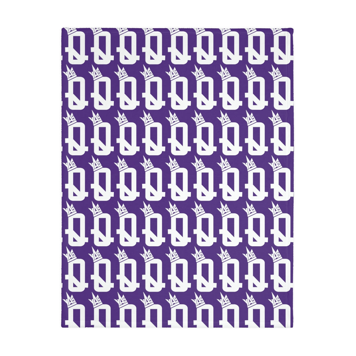 Purple Brown Skin Ladies Velveteen Minky Blanket (Two-sided print)