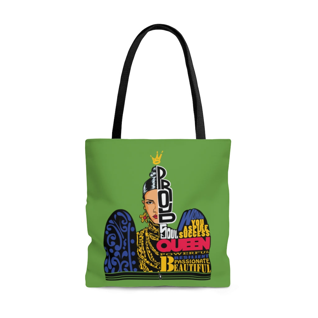 Proud Queen (Green) Tote Bag